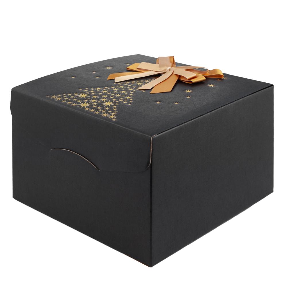 Чорна коробка з бантом
