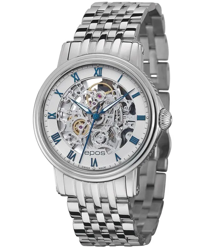 Годинник Чоловічий Epos Emotion Skeleton Automatic 3390.155.20.20.30