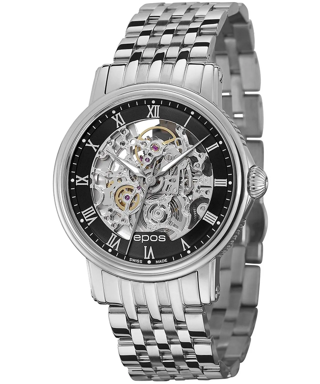 Годинник Чоловічий Epos Emotion Skeleton Automatic 3390.155.20.25.30