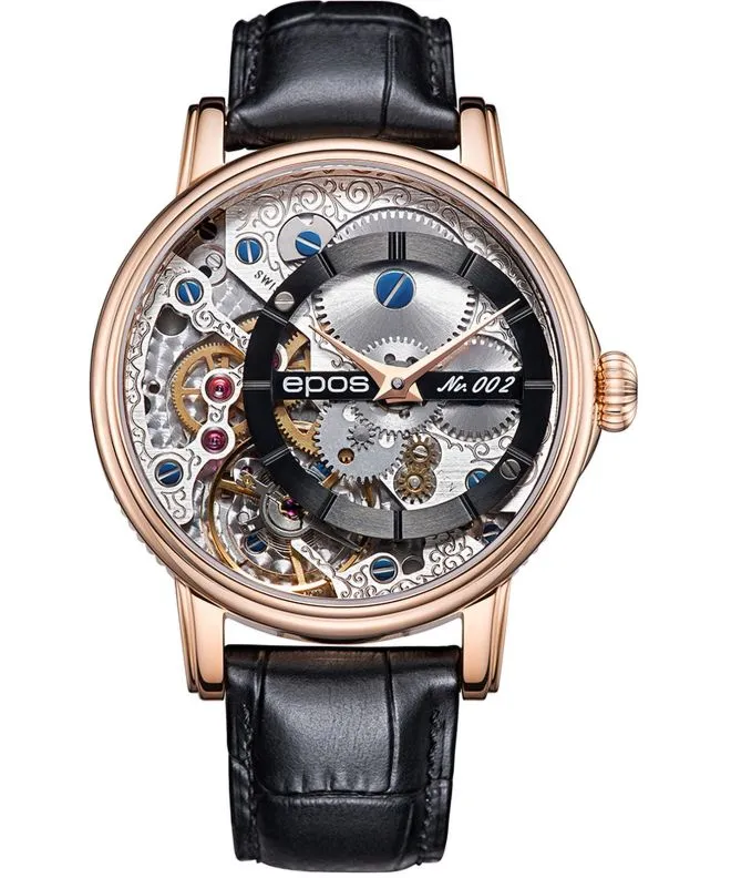 Годинник Чоловічий Epos Oeuvre D'Art Verso Skeleton Limited Edition 3435.313.24.15.25