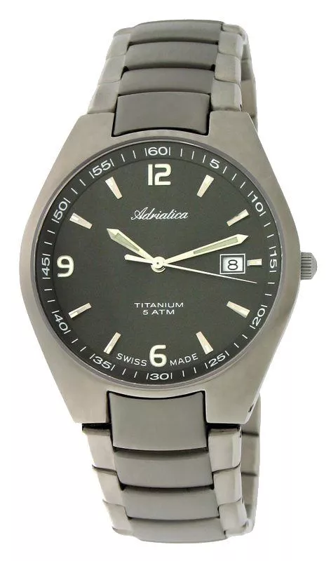 Годинник Чоловічий Adriatica Classic Titanium A1069.4154Q