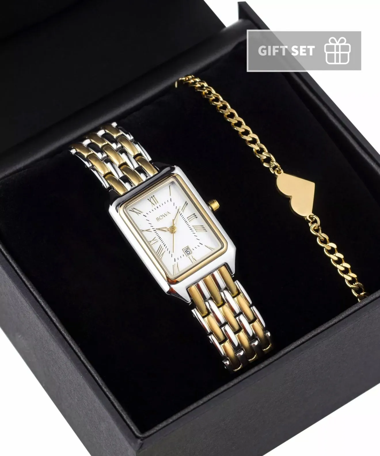 Годинник Жіночий BOWA Barcelona White Silver-Gold Steel 23 Gift Set BC2345-24-148S-419-02