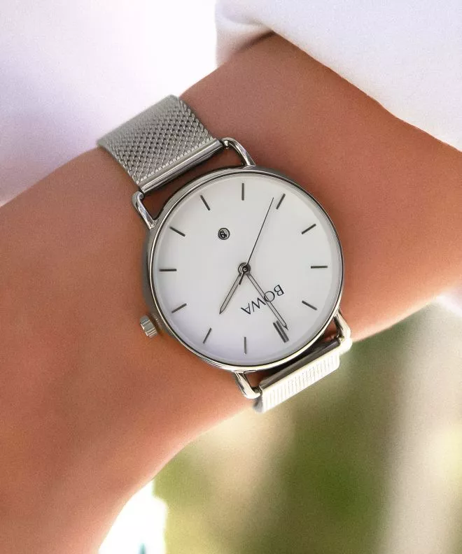 Годинник Жіночий BOWA Milan Full-Silver Mesh 34 MI342-26-165M