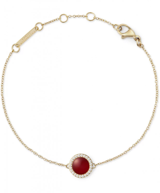 Браслет Daniel Wellington Audrey Red Agathe Gold DW00401422