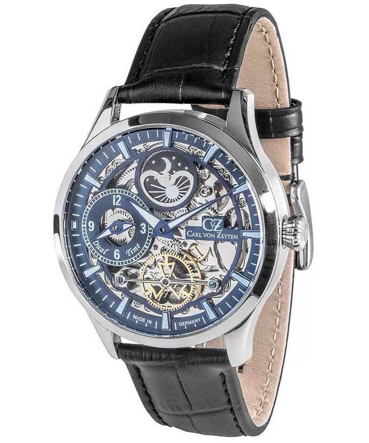 Годинник Чоловічий Carl von Zeyten Freiburg Skeleton Automatic CVZ0063BLS