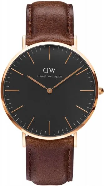 Годинник Чоловічий Daniel Wellington Classic Black Bristol 40.0mm 40 DW00100125