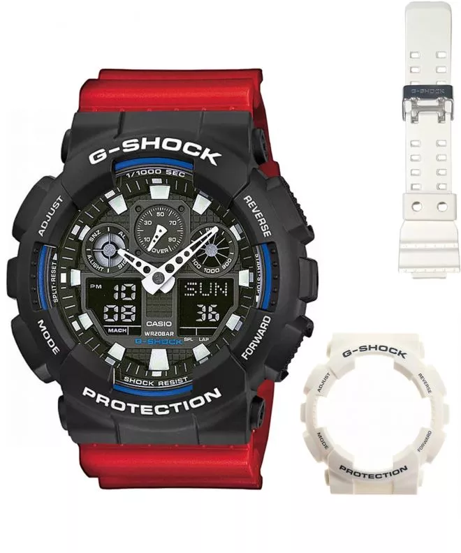 Годинник Чоловічий Casio G-Shock GA-100 Original Set GA-100B-Set077