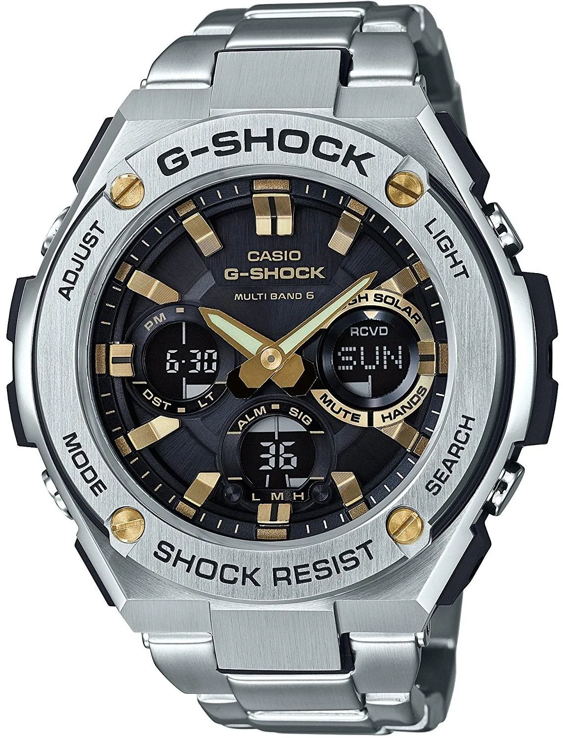 Годинник Чоловічий G-SHOCK Casio Solar Waveceptor GST-W110D-1A9ER