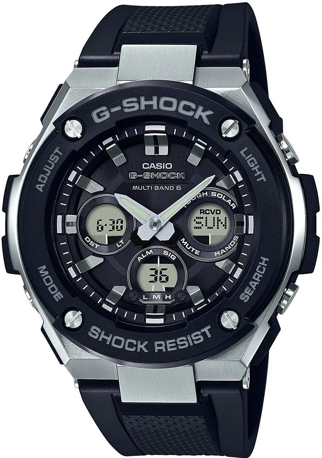 Годинник Чоловічий G-SHOCK Casio G-Steel Solar Waveceptor GST-W300-1AER