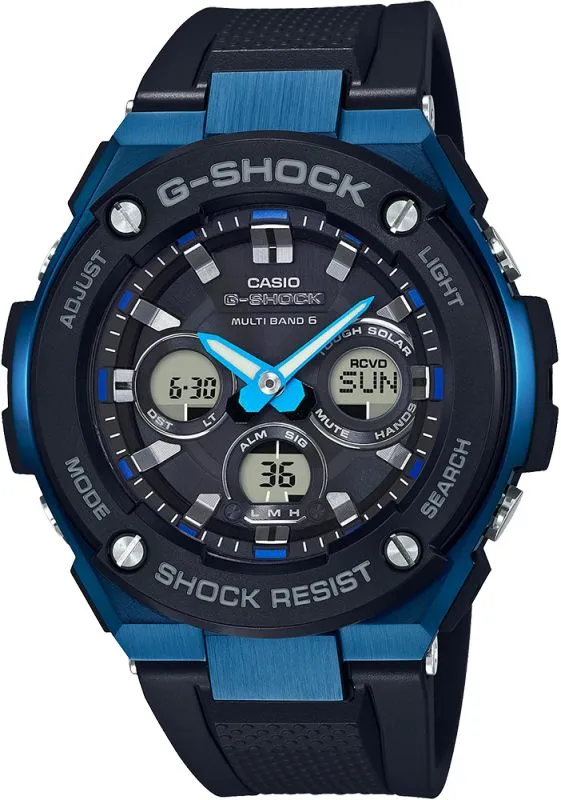 Годинник Чоловічий G-SHOCK Casio G-Steel Solar Waveceptor GST-W300G-1A2ER