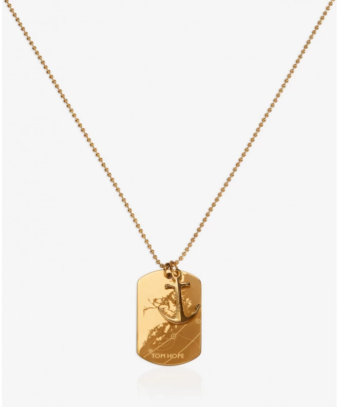 Намисто Tom Hope Island Tag Gold TM0625