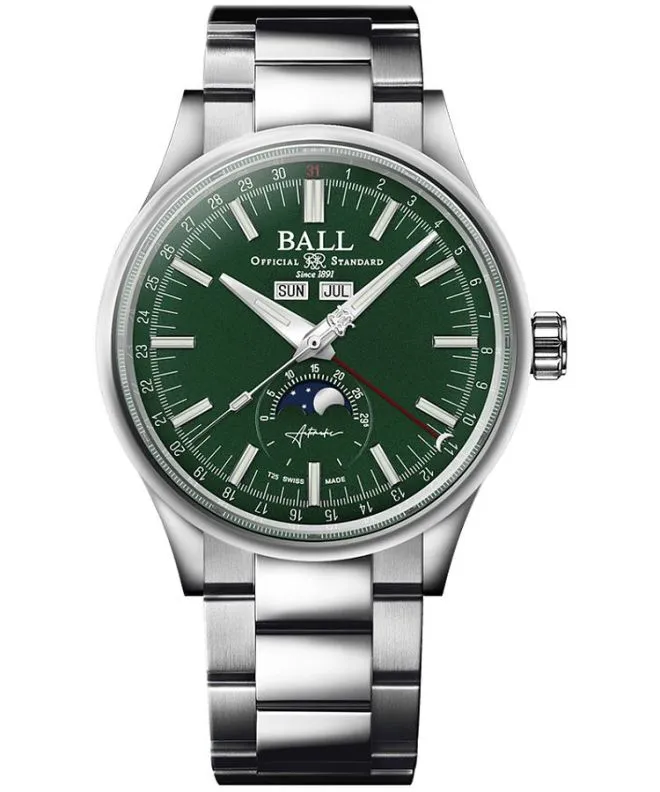 Годинник Чоловічий Ball Engineer II Moon Calendar Limited Edition NM3016C-S1J-GR