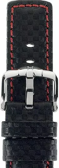 Ремінець Hirsch Carbon L 22 mm 02592052-2-22