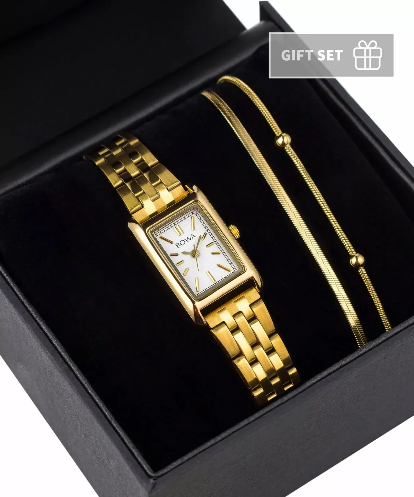 Годинник Жіночий BOWA Paris White-Gold Steel 20 Gift Set PS194-54-144S-419-01