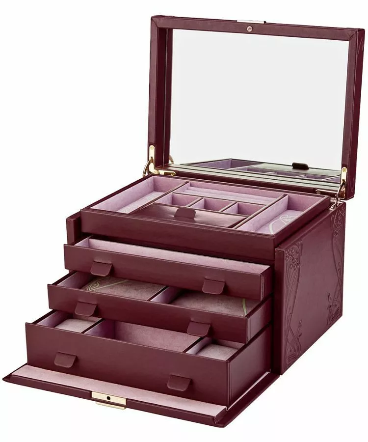 Коробка Wolf x Liberty - Ianthe Burgundy розмір L 381027