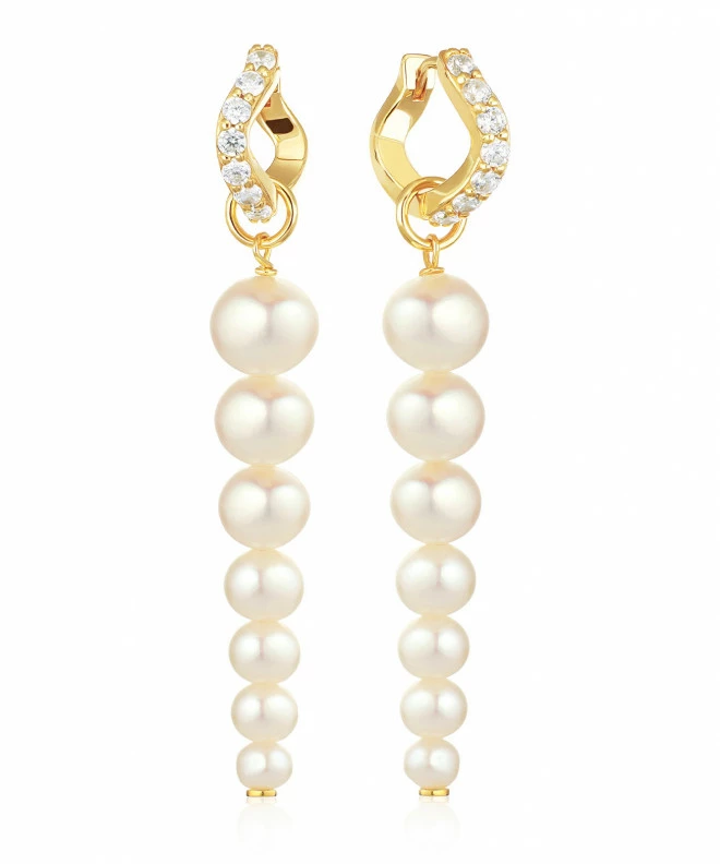 Сережки SIF JAKOBS Ponza Sette SJ-E2447-PCZ-YG