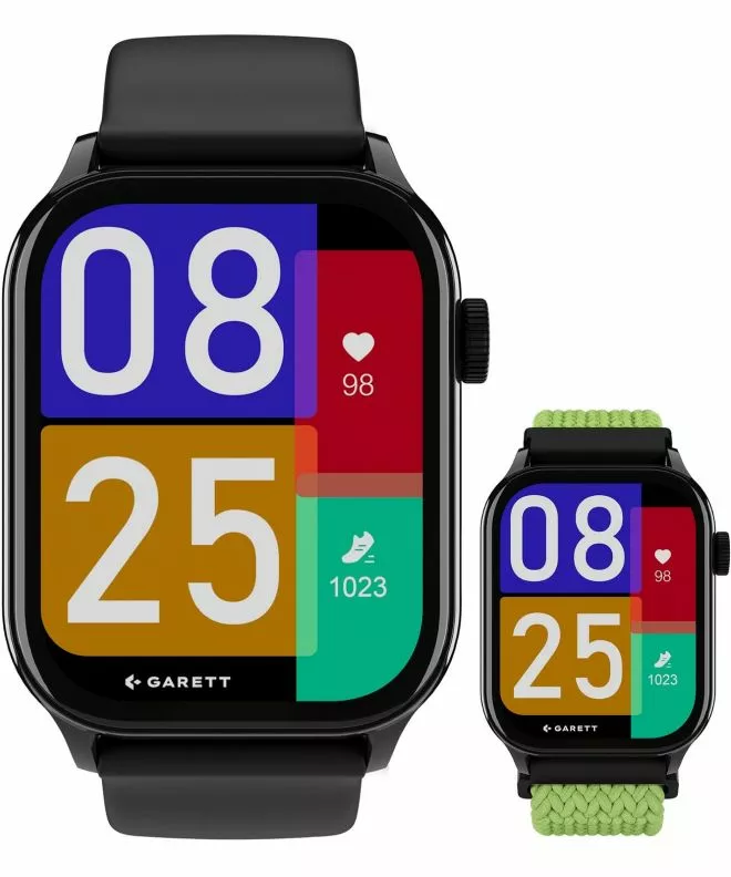 Смарт-Годинник для Жінок і Чоловіків Garett Activity 3 Чорний SET 5904238487242