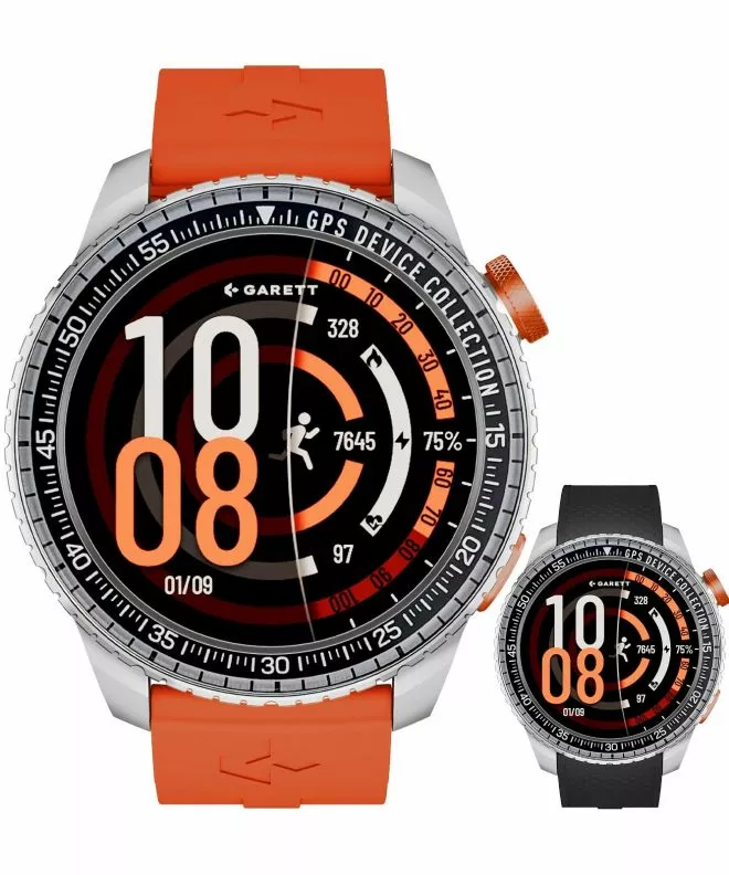 Смарт-Годинник Чоловічий Garett Compass Silver SET 5904238487365