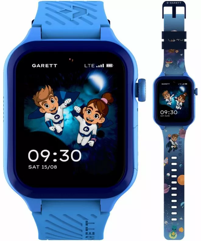 Смарт-Годинник Дитячий Garett Kids Essa AI 4G Синій SET 5904238487273
