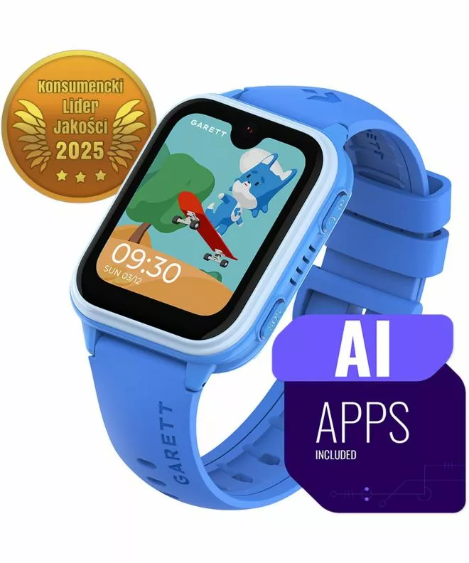 Смарт-Годинник Дитячий Garett Kids Vibe AI 4G Синій 5904238487426