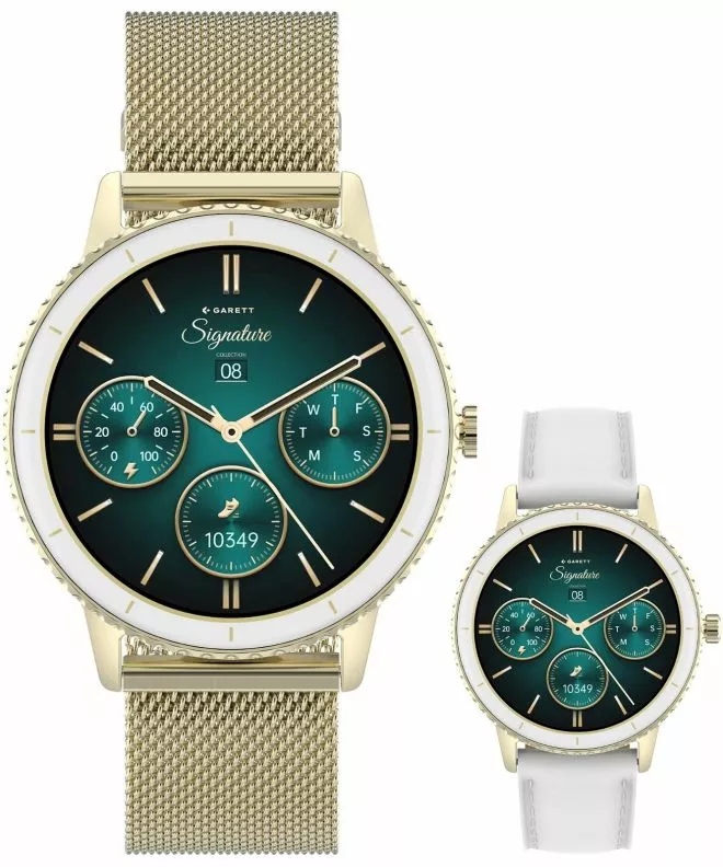 Смарт-Годинник Жіночий Garett Signature Grace Gold Mesh SET 5904238485057