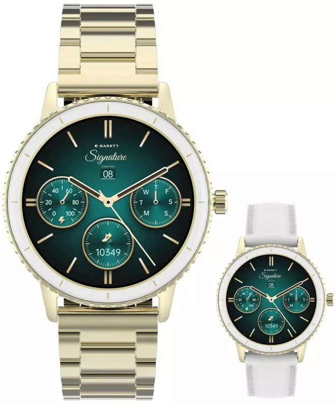 Смарт-Годинник Жіночий Garett Signature Grace Gold Solid SET 5904238485088