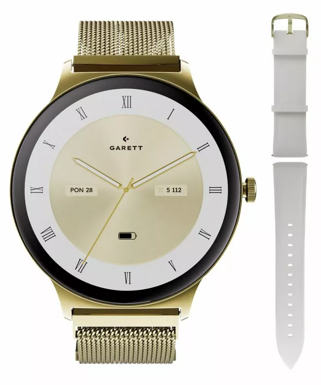 Смарт-Годинник Жіночий Garett Verona 2 Glow Mesh SET 5904238487037