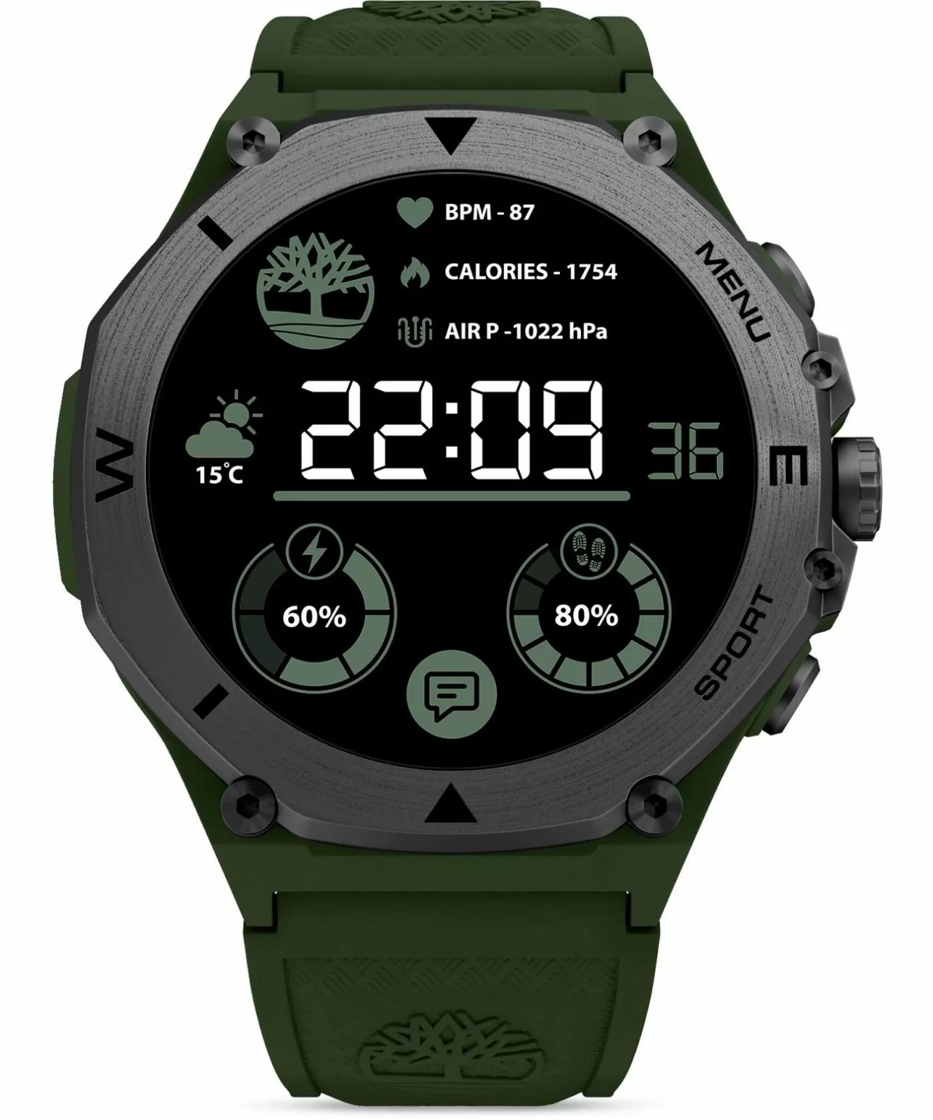 Смарт-Годинник Чоловічий Timberland Trail Force S2 TDIGB0089803