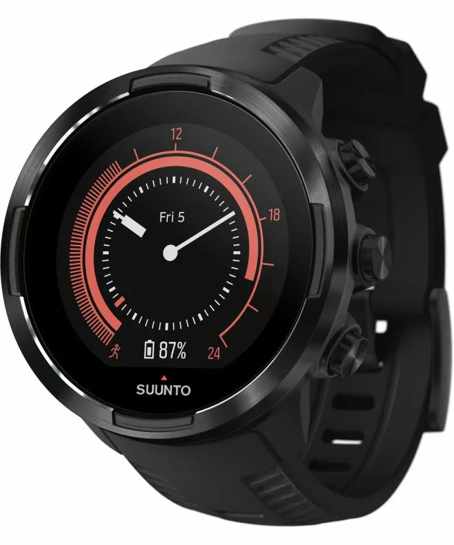 Смарт-Годинник для Жінок і Чоловіків Suunto 9 Baro All Black Wrist HR GPS [Sapphire Glass] SS050019000