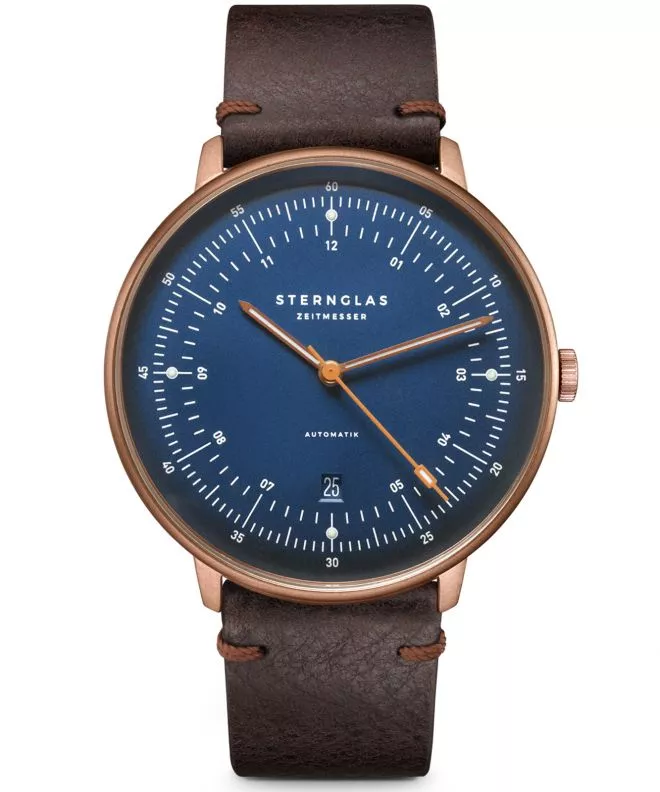 Годинник Чоловічий Sternglas Hamburg Dark Blue Bronze Automatic S02-HH27-VI17