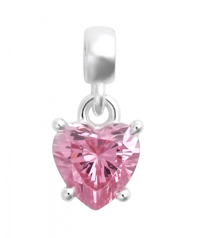 Підвіска Daniel Wellington Heart Pink Crystal Charm Silver DW00401054