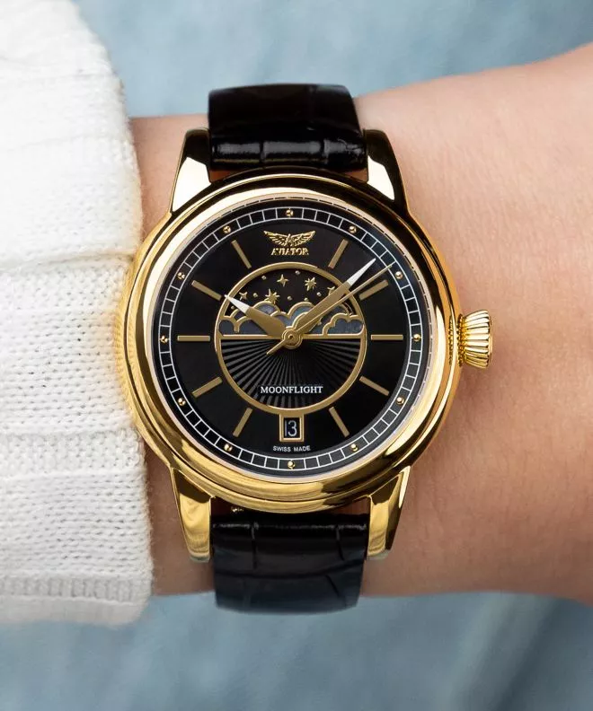 Годинник Жіночий Aviator Douglas Moonflight Limited Edition V.1.33.1.344.4