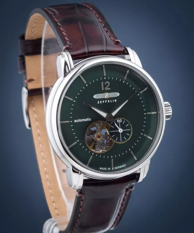 Годинник Чоловічий Zeppelin LZ120 Open Heart Automatic 8166-4
