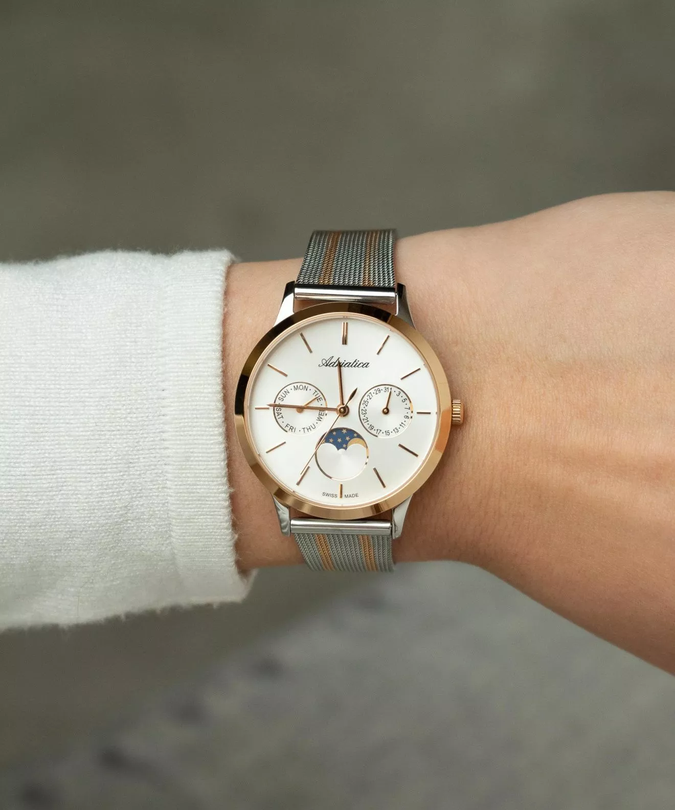 Годинник Жіночий Adriatica Moonphase A3174.R113QF