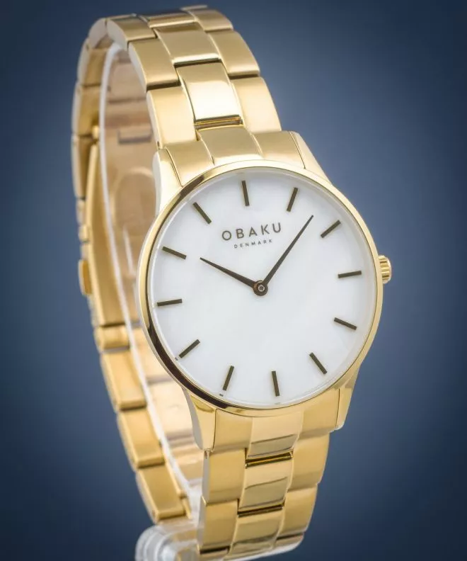 Годинник Жіночий Obaku Lyng Lille-Gold V247LXGWSG