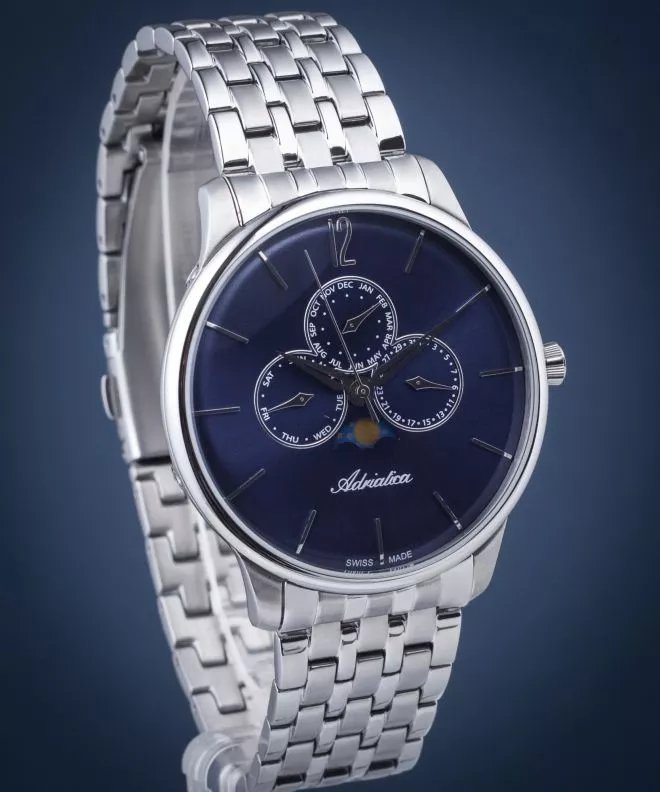Годинник Чоловічий Adriatica Moon Phase A8269.5155QF