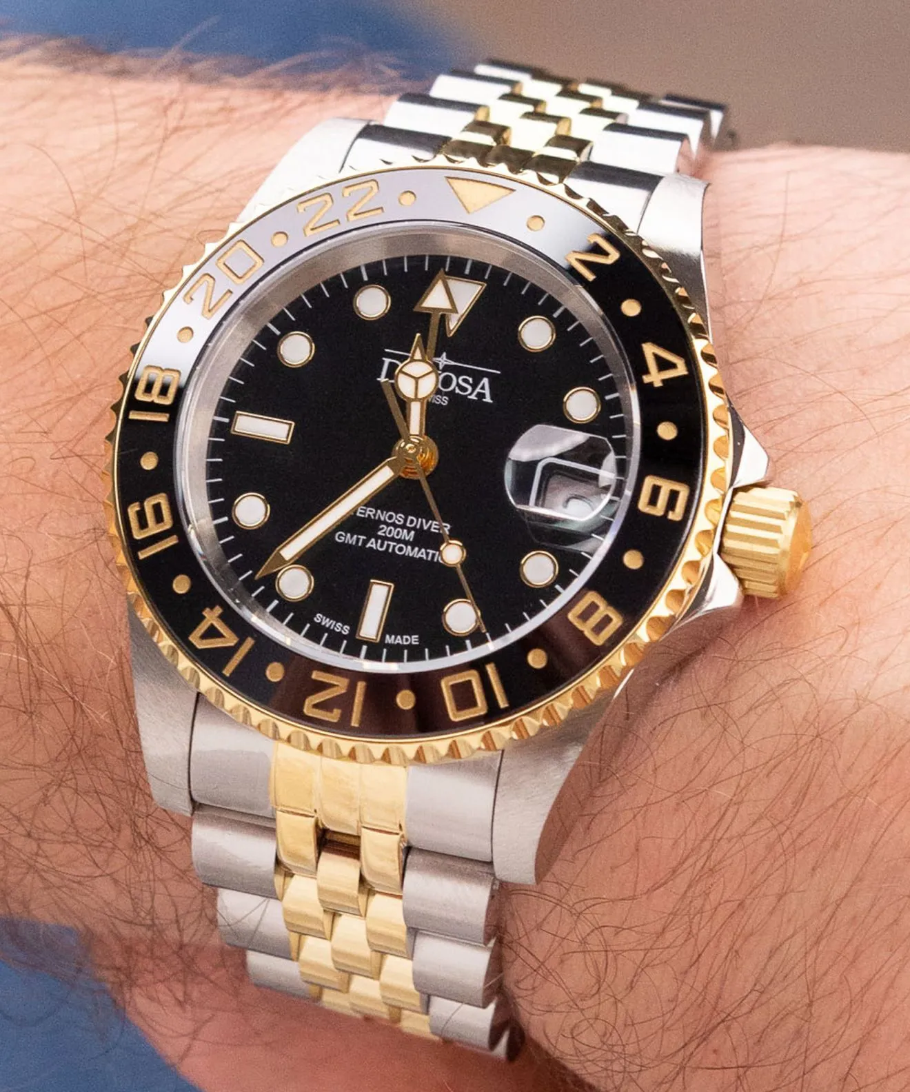 Годинник Чоловічий Davosa Ternos Diver Ceramic GMT 161.591.05