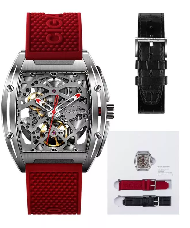 Годинник Чоловічий Ciga Design Z-Series Edge Stainless Steel Skeleton Automatic Z031-SISI-W15RE