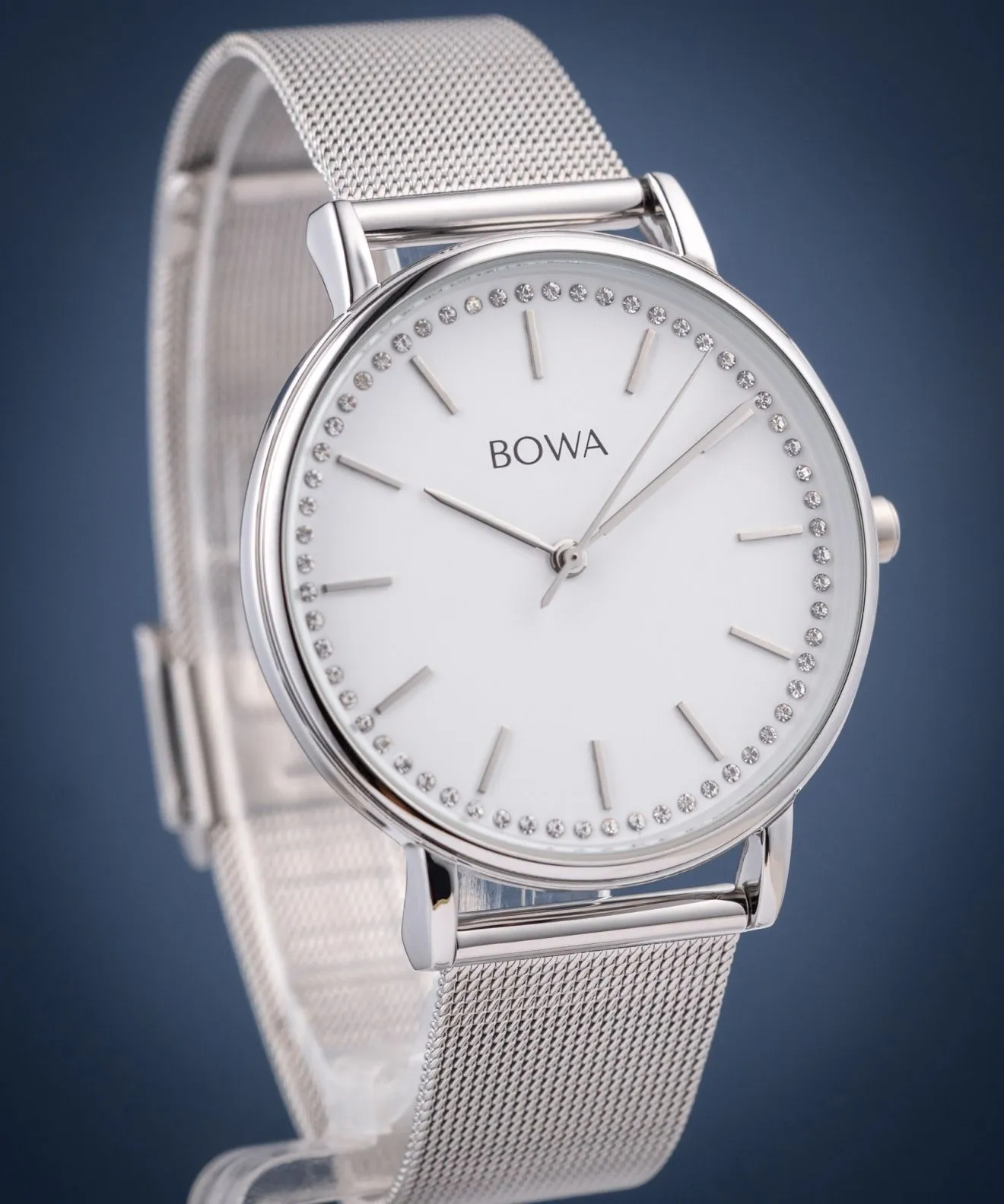 Годинник Жіночий BOWA Rio White-Silver Mesh 38 RI385-25-185M