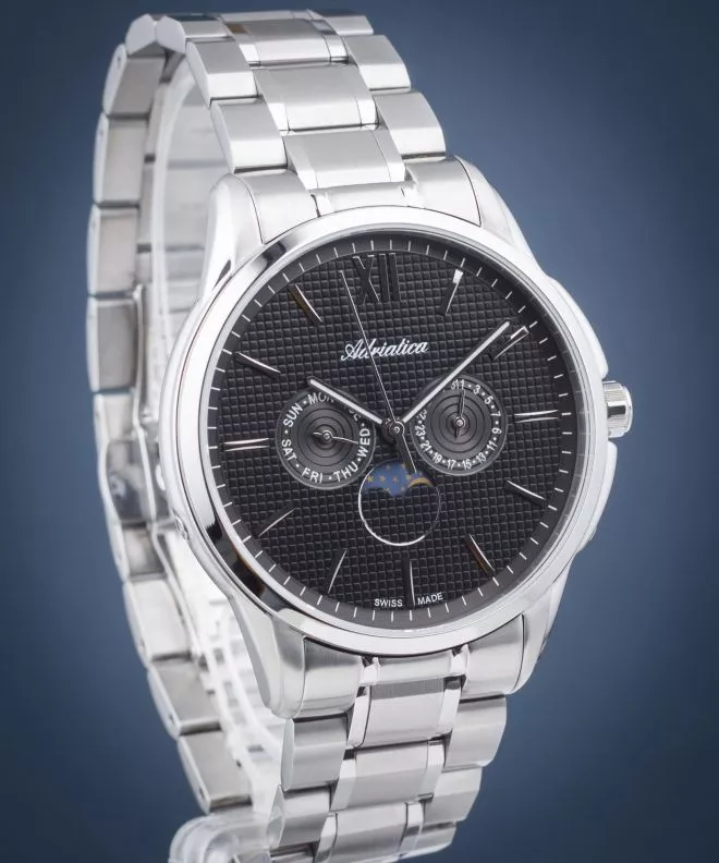Годинник Чоловічий Adriatica Moonphase A8283.5164QF
