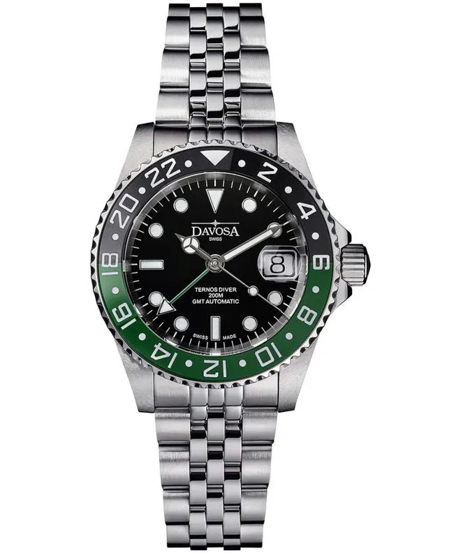 Годинник Чоловічий Davosa Ternos Ceramic GMT WaveSl Automatic 161.590.07W
