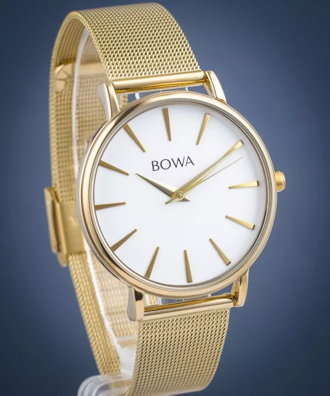 Годинник Жіночий BOWA Praha White-Gold Mesh 38 PH384-24-184M