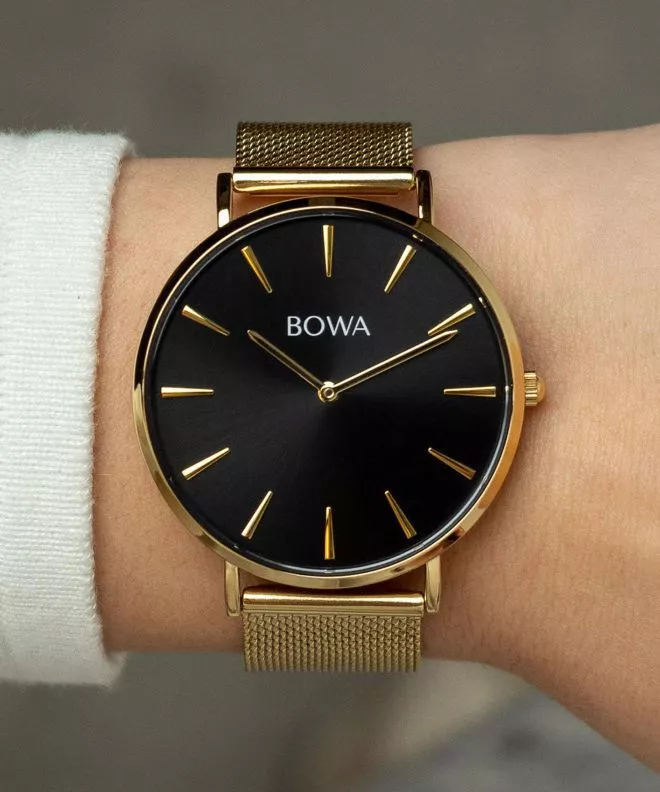 Годинник Жіночий BOWA New York Black-Gold Mesh 38 NY384-14-184M