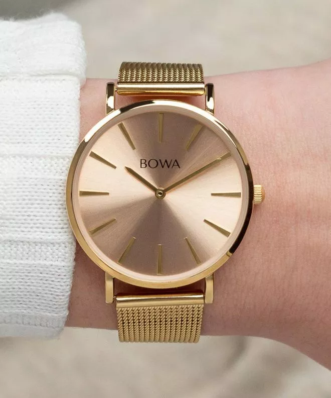 Годинник Жіночий BOWA New York Pink-Gold Mesh 38 NY384-74-184M
