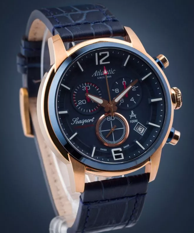 Годинник Чоловічий Atlantic Seasport Chronograph 87461.44.55