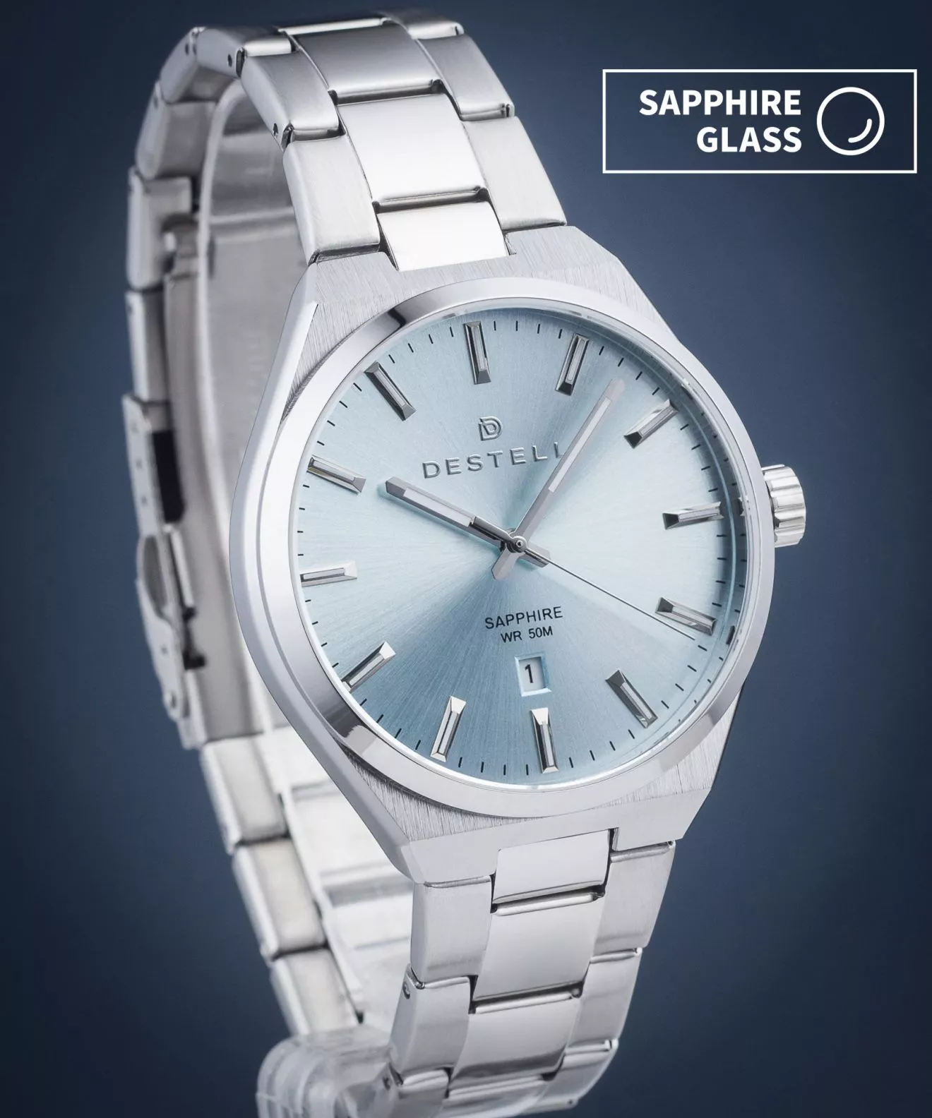 Годинник Чоловічий DESTELL Aries Sapphire AR405-95-205S