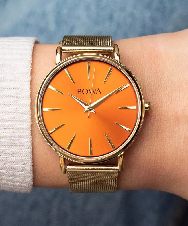 Годинник Жіночий BOWA Praha Orange Spritz Gold Mesh 38 PH384-144-184M