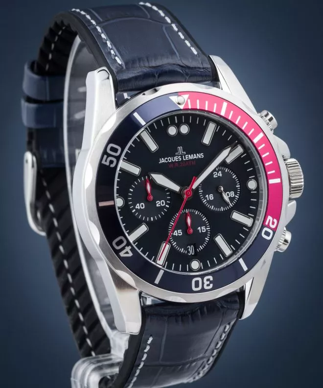 Годинник Чоловічий Jacques Lemans Liverpool Chronograph 1-2091B