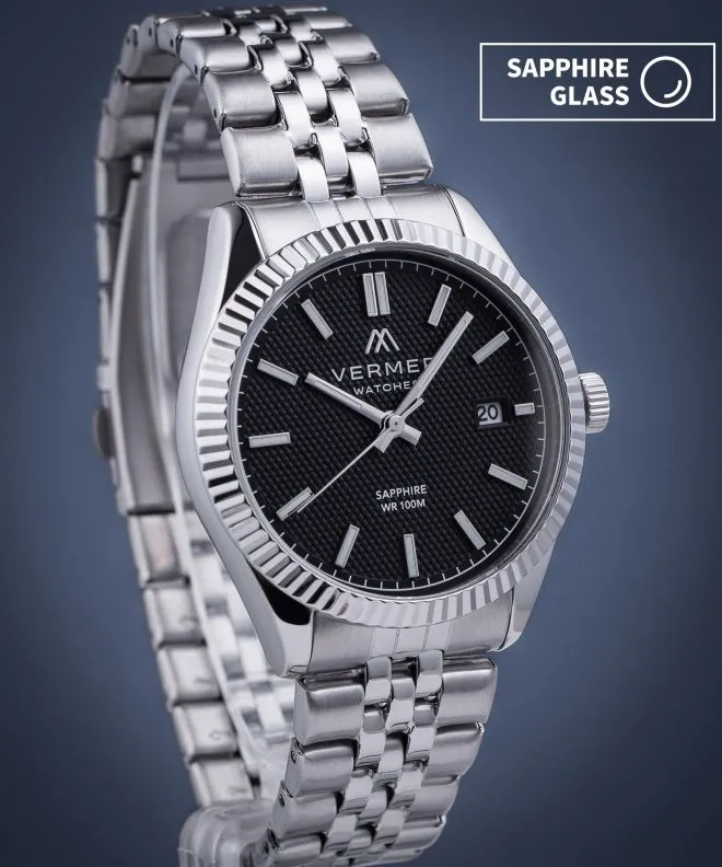 Годинник Чоловічий VERMER Ionian Black Silver Steel IA395-15-205J