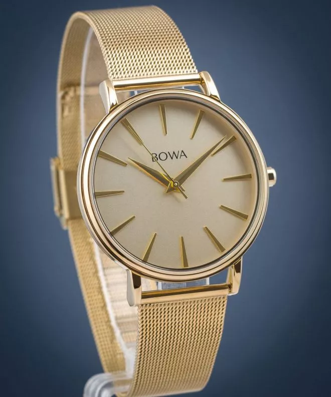 Годинник Жіночий BOWA Praha Full-Gold Mesh 38 PH384-44-184M